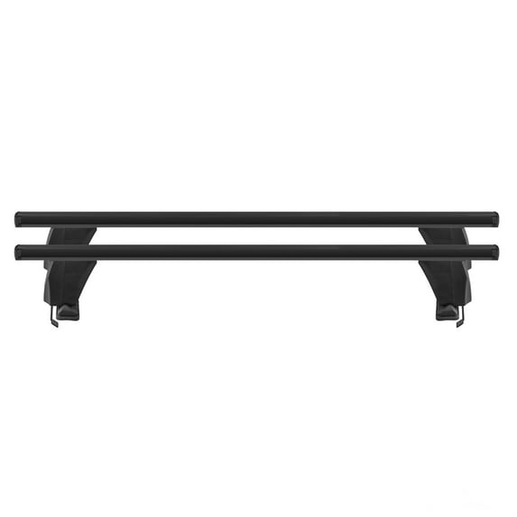 Fits Audi A8 2019-2023 Smooth Top Roof Rack Crossbar Carrier Rail Black Aluminum