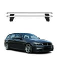 thumbnail image 1 of For 2004-2013 BMW 3 Series E90 E91 E92 Fix Point Roof Racks Cross Bars Alu Gray, 1 of 12
