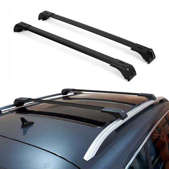 For Chevrolet Trax 2013-2022 Roof Rack Cross Bars Aluminum Black 2Pcs