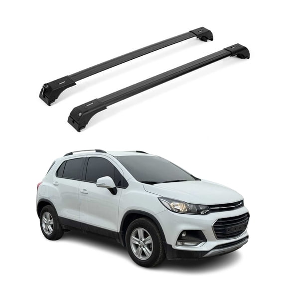 For Chevrolet Trax 2013-2022 Roof Rack Cross Bars Aluminum Black 2Pcs