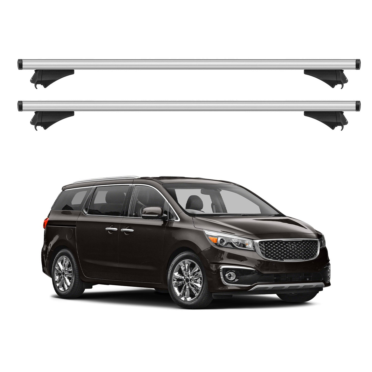 OMAC Roof Rack Cross Bars for Kia Sedona III 2014 to 2021, 165 Pounds