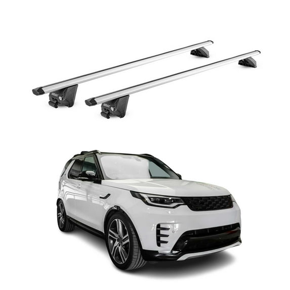 OMAC Roof Rack Cross Bars for Land Rover Range Rover Velar 2018-2025 Alu Grey 2 Pcs