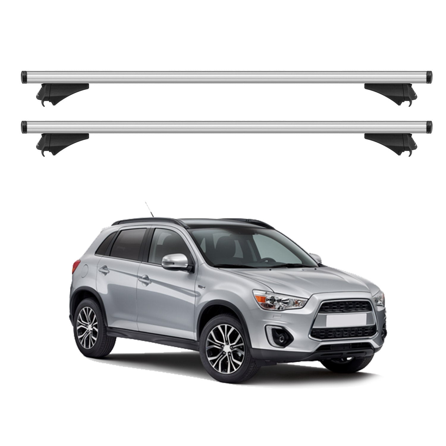 OMAC Roof Rack Cross Bars for Mitsubishi ASX 2010 to 2023, 165 Pounds