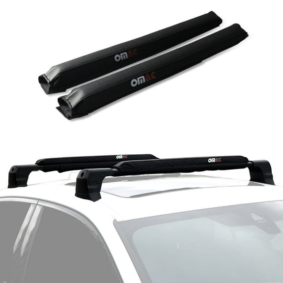 OMAC Roof Rack Pads Car Roof Surfboard Windsurf Canoe Crossbar Protection 2Pcs