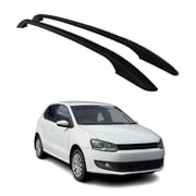 Roof Rack Side Rails Aluminium for Audi A3 Hatchback 2006-2013 Black 2 Pcs