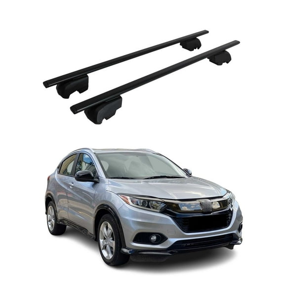 Roof Racks Luggage Carrier Cross Bars Iron for Honda HR-V 2016-2022 Black 2Pcs
