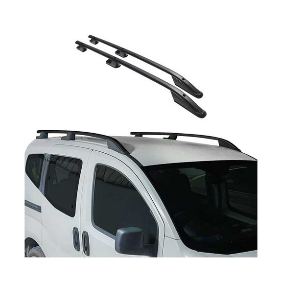 2015-2026 Ford Transit L1 SWB Roof Rack Rails Side Rails Black