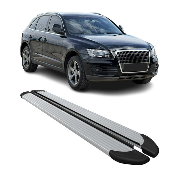 OMAC Running Boards Side Step Nerf Bars for Audi Q5 SQ5 2009-2017 Silver 2Pcs