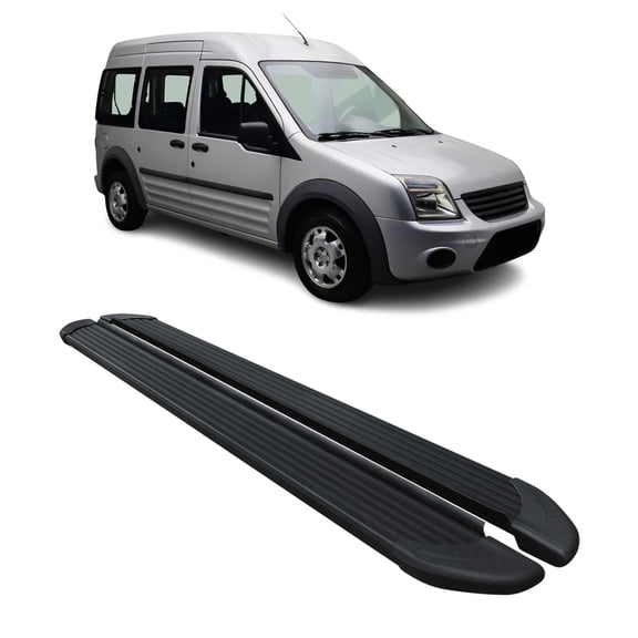 Running Boards Side Step Nerf Bars for Ford Transit Connect 2010-2013 L2 Black