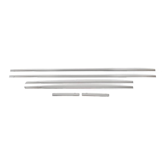 OMAC Side Door Molding Trim Skirt Garnish for Volvo V90 2018-21 Stainless Steel 6 Pcs