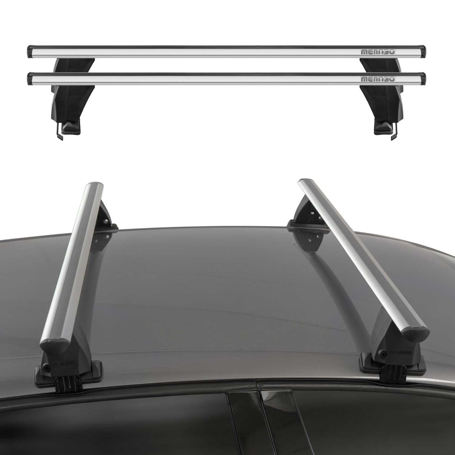 2019-2026 Toyota Corolla Sedan Roof Rack Cross Bars Gray