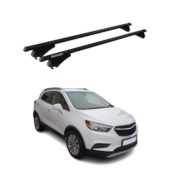 OMAC Top Roof Racks Cross Bars for Buick Encore 2013-2022 Black Aluminium 2Pcs