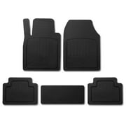 OMAC Trimmable Floor Mats Liner All Weather for Chevrolet Equinox Black 5Pcs