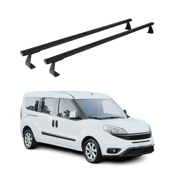 Trunk Bed Roof Racks Cross Bars for RAM ProMaster City 2015-2022 Alu Black
