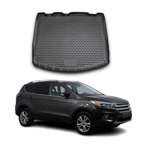 OMAC Cargo Mats Liner for Ford Escape 2013-2019 Waterproof TPE Black