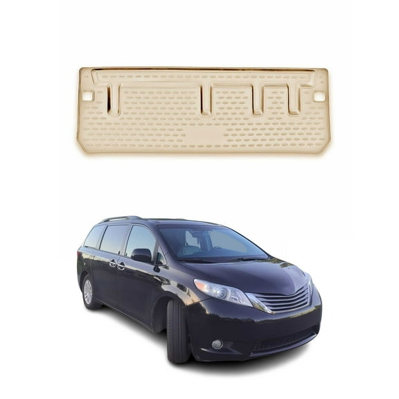 OMAC Cargo Mats Liner for Toyota Sienna 2011-2020 Trunk Mat Behind 3rd Row Beige