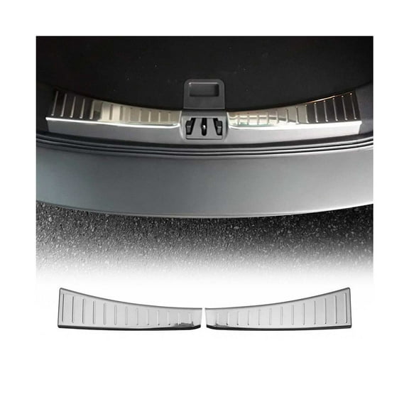 Trunk Sill Cover Bumper Guard Protector for Ford Escape 2017-2019 S. Steel 2x