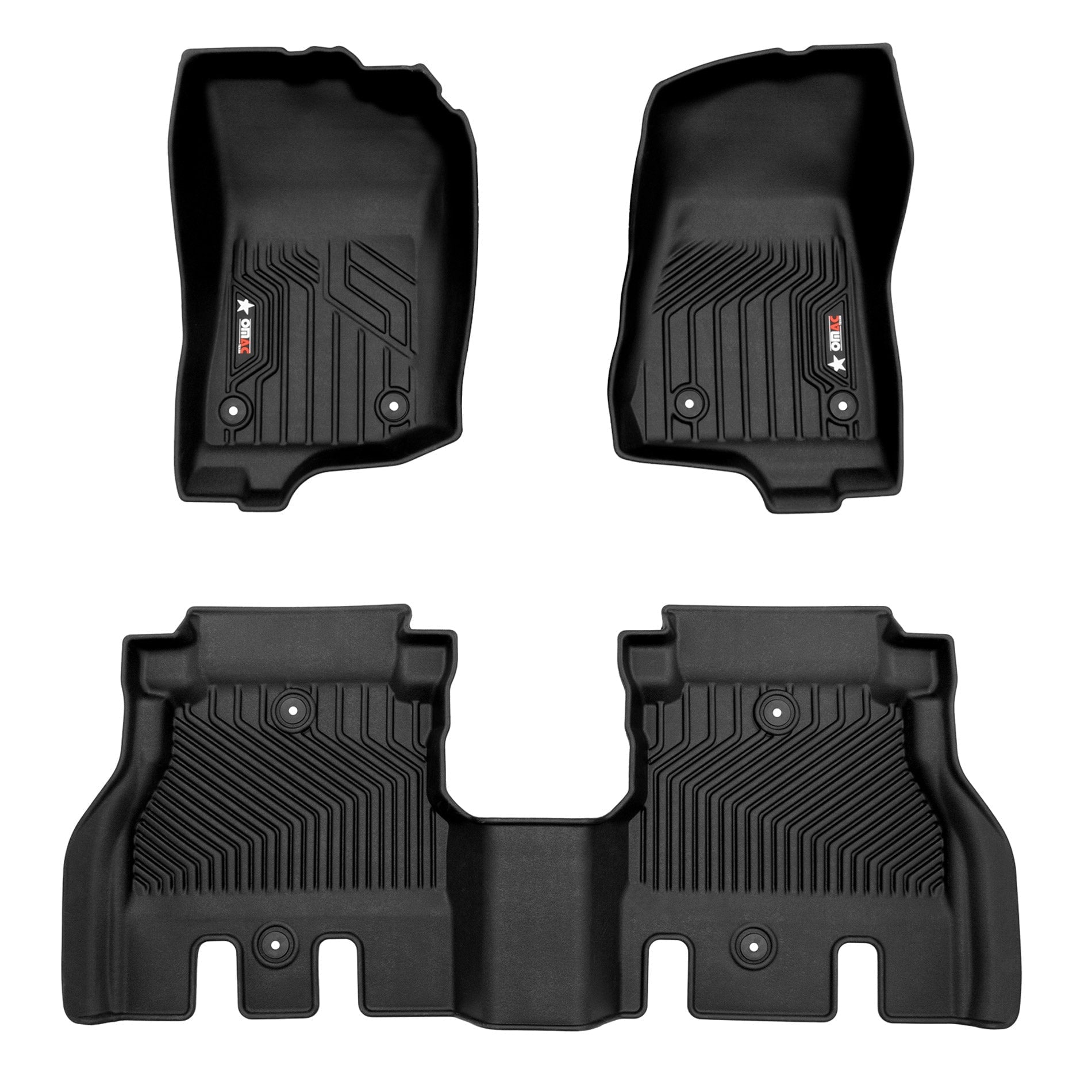 OMAC Premium Floor Mats Liners for Jeep Wrangler 20182024 Unlimited