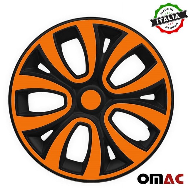 OMAC Wheel Rim Cover Hubcaps for 15 inch Set of 4, Universal Hub Caps