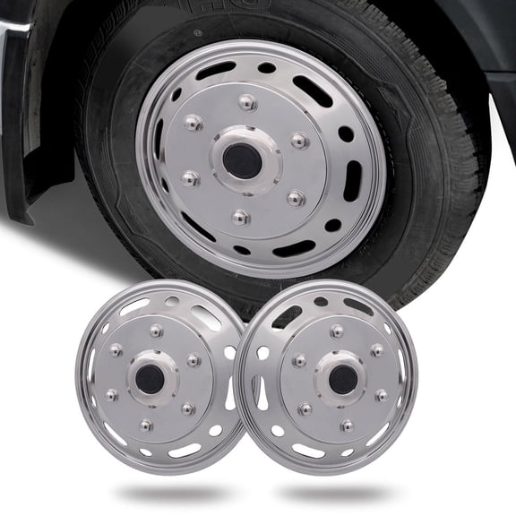 16" 2 Front Wheel Simulator For Ram ProMaster City Full Rim Skins Hubcaps
