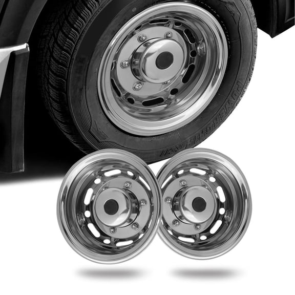 16" 2 Rear Wheel Simulator For Ram ProMaster City Full Rim Skins Hubcaps