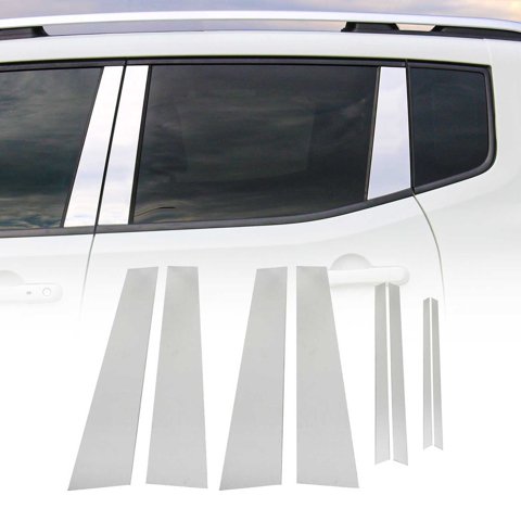 OMAC Window B Pillar Posts Door Trim Cover for Buick Regal Sportback 2018- S.Steel 8x