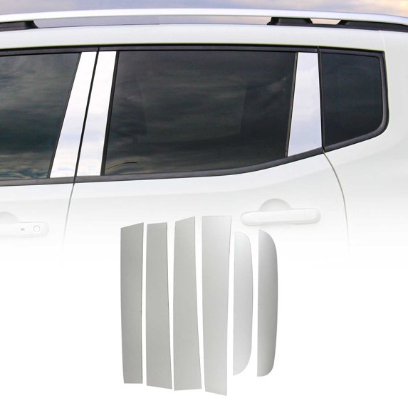 OMAC Window B Pillar Posts Door Trim Cover for Ford Ranger 2019-23 Stainless Steel 6x