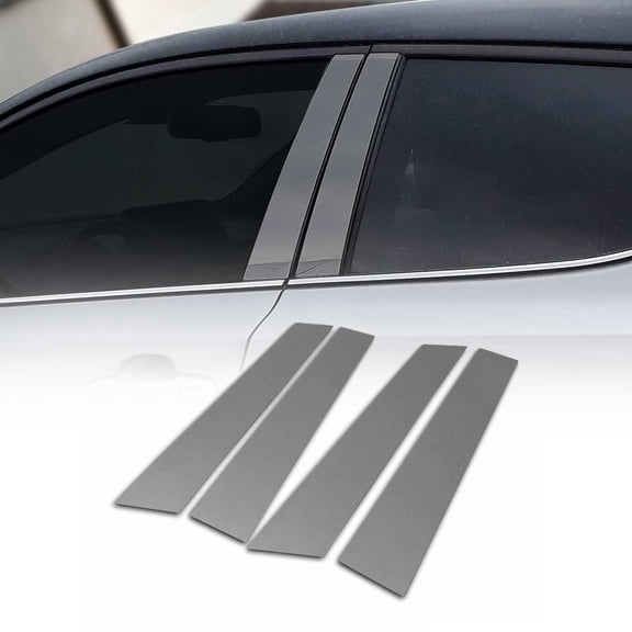 OMAC Window B Pillar Posts Trim for Mini Countryman R60 2011-2016 S.Steel Dark 4x