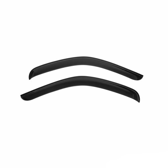 OMAC Window Wind Deflector for Dodge RAM Promaster 2014 to 2018, Air Rain Guards, All-Weather, 2 Pieces, Dark Smoke