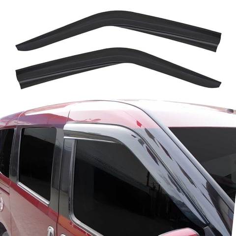 Window Visor Vent Rain Deflector for Ford Transit Connect 2010-2013 Smoke 2Pcs