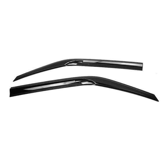 OMAC Window Visor Vent Sun Shade Rain Guard 2pcs Fits Dodge Mercedes Benz Sprinter W906 2006-2018 | Ventvisor Side Window Deflector Black Smoke | 2 Pcs Rain Guards