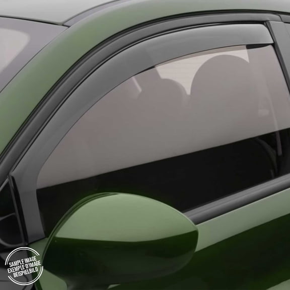 Window Visor Vent Rain Deflector for Smart Forfour 2004-2006 Black Smoke 2x
