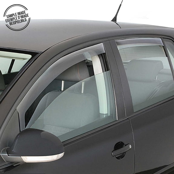 Window Visor Vent Rain Deflector for Subaru Forester 2019-2024 Black Smoke 4x