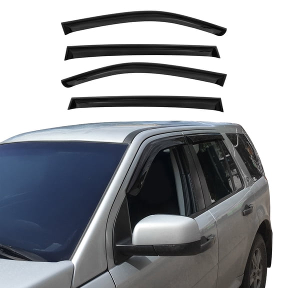 Window Visor Vent Rain Guard Deflector for Lexus RX350 2010-2012 Smoke 4 Pcs