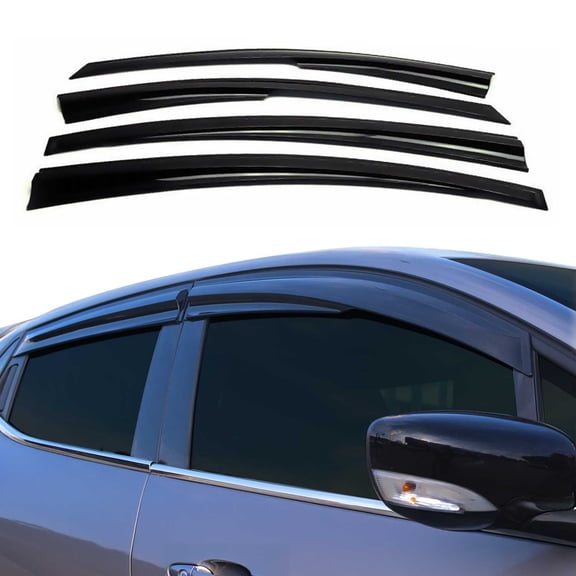 Window Visor Vent Rain Guard for Mercedes E Class W211 Sedan 2004-2009 Smoke 4x