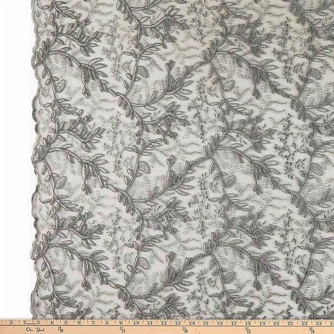 Lace Net Material OMAHA Glitter Embroidered Mesh Fabric. Lace Netting Material 53 Inch in ...