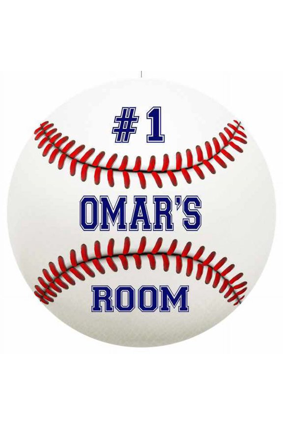 OMAR'S Bedroom 14" Round Metal Sign Boys Room Wall Decor Gift 100140030132