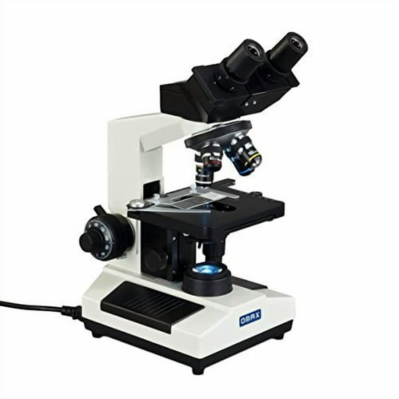 OMAX 40X-1000X Lab Binocular Compound Microscope with Replaceable LED Light