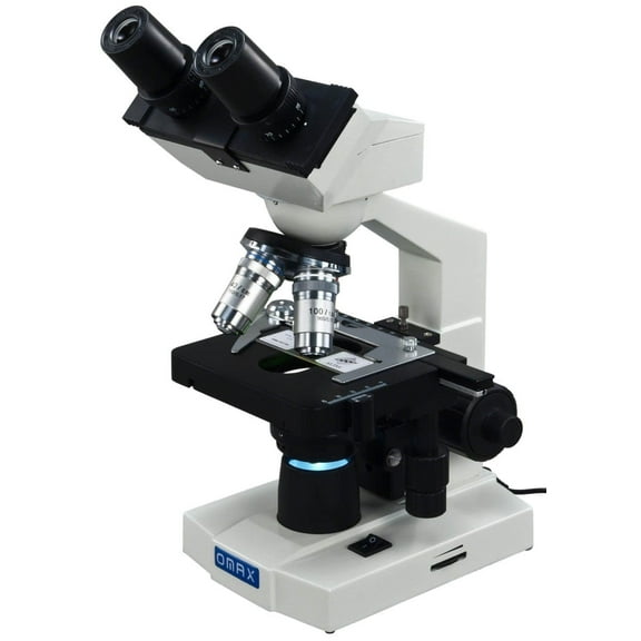 OMAX 40X-2000X Lab Binocular Biological Compound LED Microscope with Mechanical Stage New