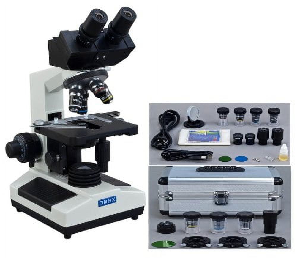 OMAX 40X2000X Digital Binocular Phase Contrast Compound Microscope