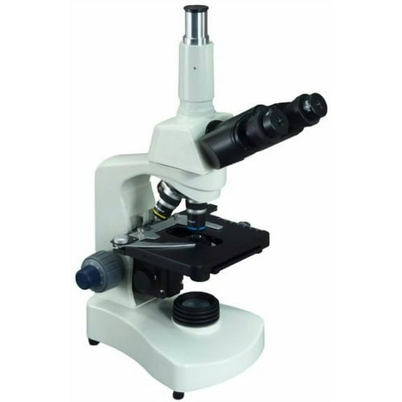 OMAX 40X-2000X LED Trinocular Compound Microscope with Reversed Nosepiece and 30 Degree Siedentopf Viewing Head