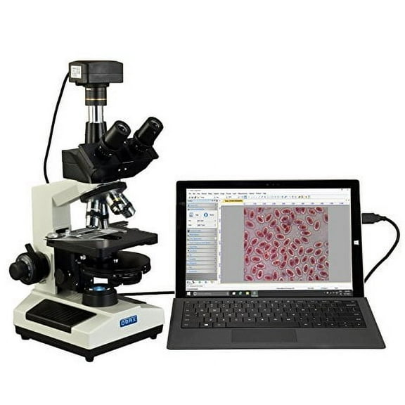 OMAX 40X-2500X 18MP USB3 PLAN Phase Contrast Trinocular LED Lab Microscope with Turret Phase Disk