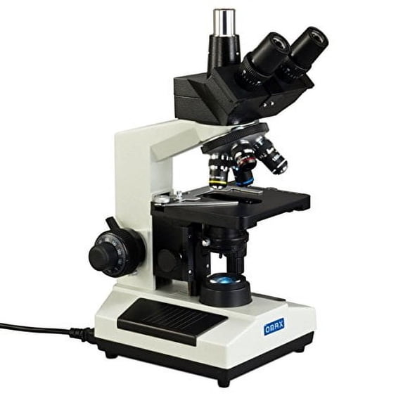 Omax Microscope Led Replacement OMAX 40X-2500X Trinocular Biological Compound Microscope with ...
