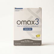Omax3 Professional Ultra-Pure Omega-3 Fish Oil Concentrate, 1000 mg, Maximum Joint & Muscle Support, 60 Count