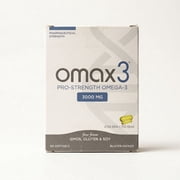 Omax3 Professional Ultra-Pure Omega-3 Fish Oil Concentrate، 1000 مجم، أقصى دعم للمفاصل والعضلات، 60 قطعة