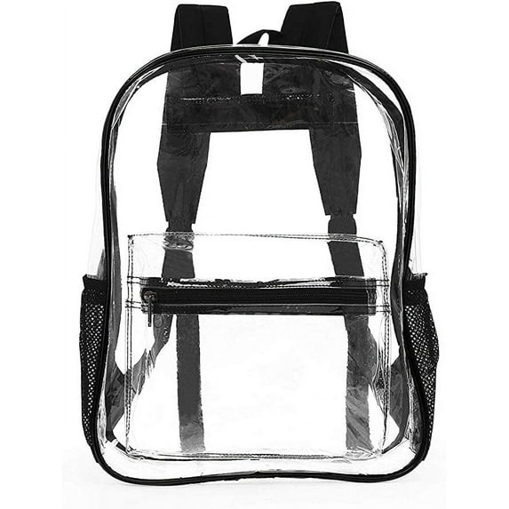OMAYA Unisex Clear Travel Safe Backpack, Black
