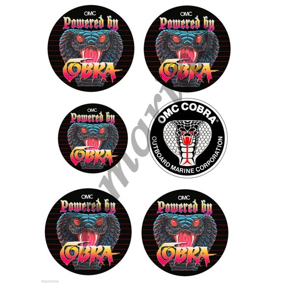 OMC Cobra Sticker Set