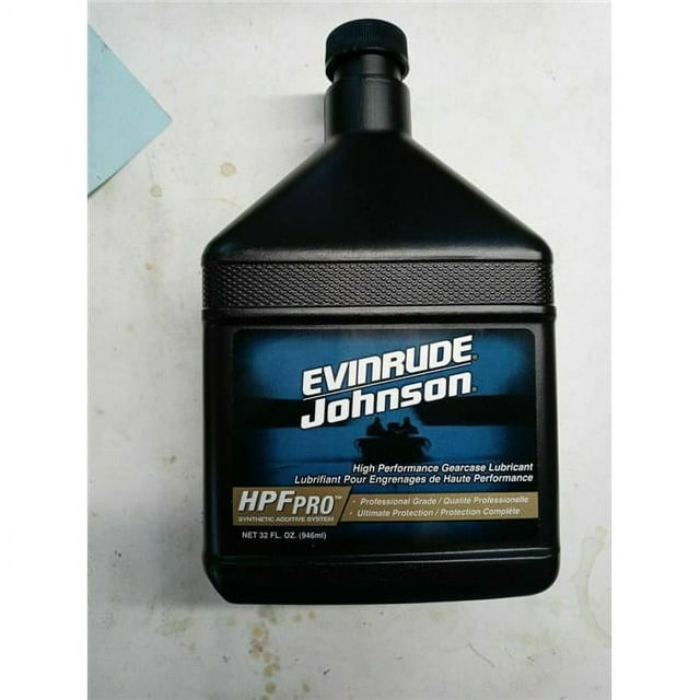OMC Johnson Evinrude HPF Pro Gearcase Lube Gear Oil For Outboard Marine Engines Quart Bottle