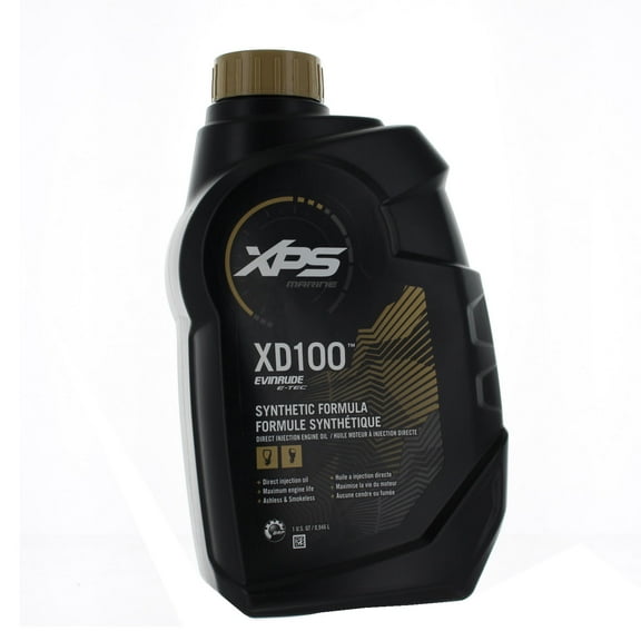 OMC Johnson Evinrude XD100 Synthetic Motor Oil 10W-30, 1 qt