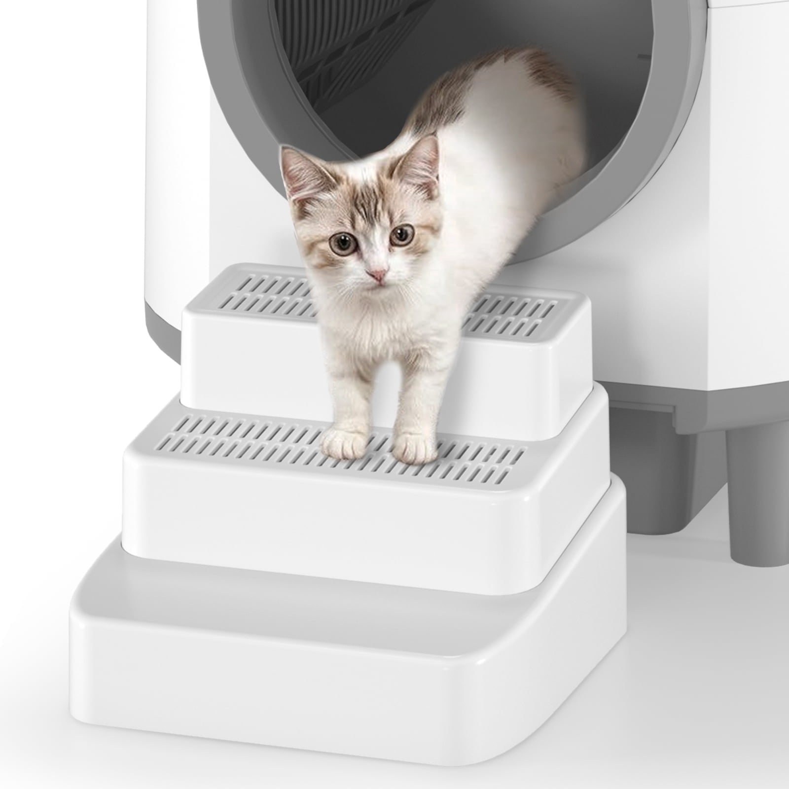Cat Ramp Storage OMCPET Adjustable Cat Ramp for Cat Litter Box, Easy Clean Litter Box ...